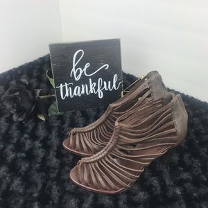 Crown Vintage Strappy Leather Heels